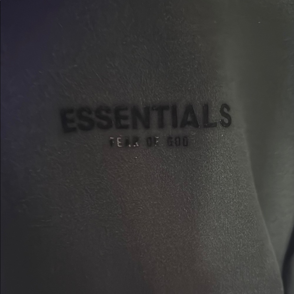 Essentials Black Sweater Pullover With Ribbed Cuf… - image 2